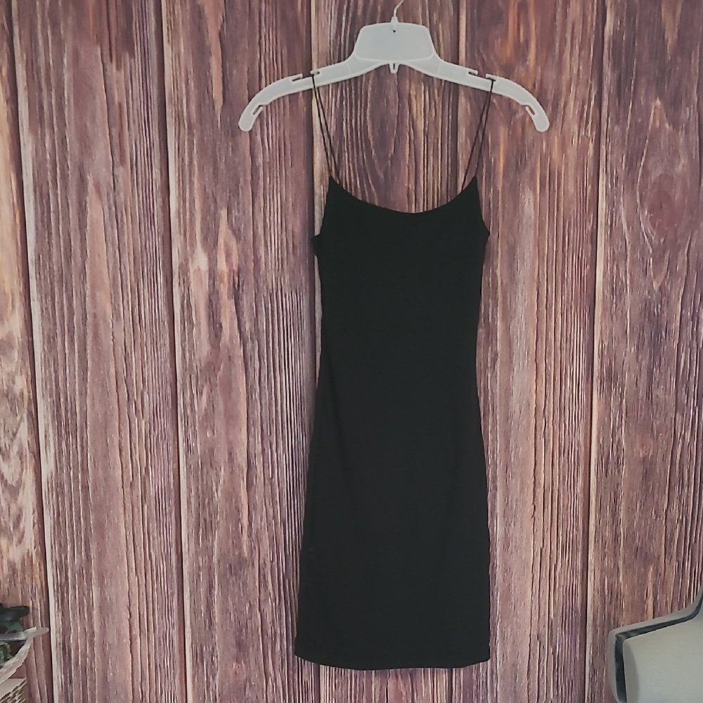 Zara Black Mini Slip Dress